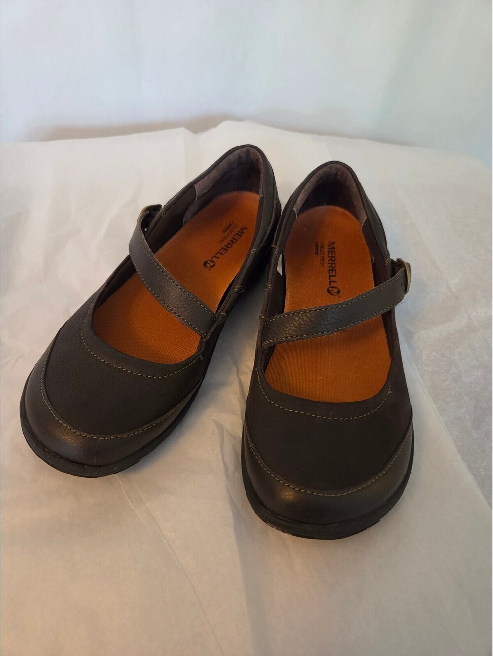 Merrell Espresso Brown Mary Jane Comfort Shoes Size 9.5